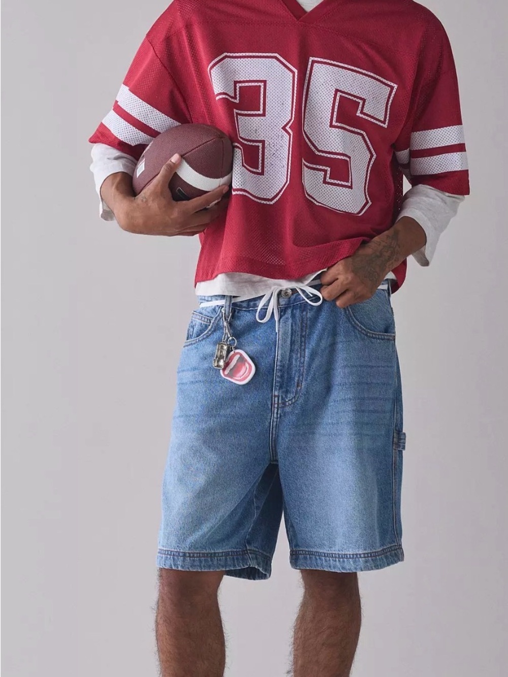 BDG Indigo Denim Carpenter Shorts